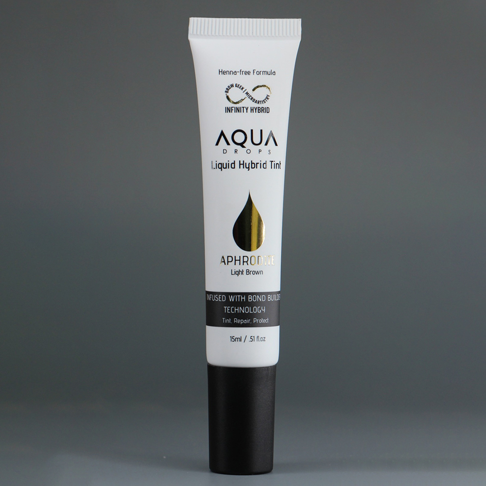 Aqua Drops® · Βαφή Φρυδιών Light Brown Aphrodite Brow Tint · 15ml with Peptide Bond Builder - Aphodite (Light Brown) - Image 2
