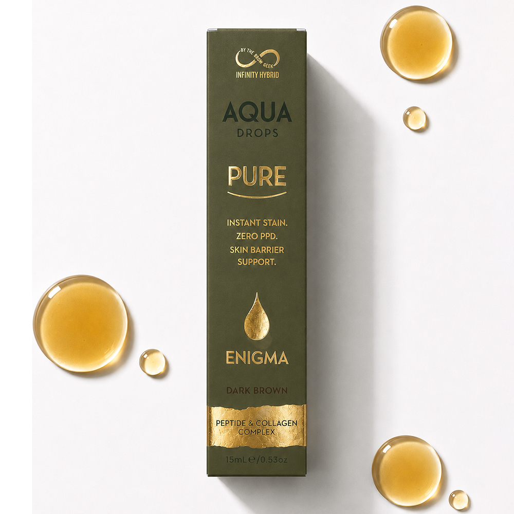 Aqua Drops® PURE · Enigma (Dark Brown) · PPD- Free · 15ml