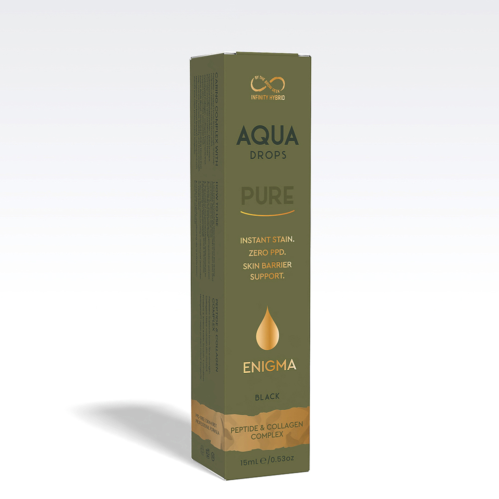 Aqua Drops® PURE · Enigma (Dark Brown) · PPD- Free · 15ml - Image 3